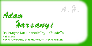 adam harsanyi business card